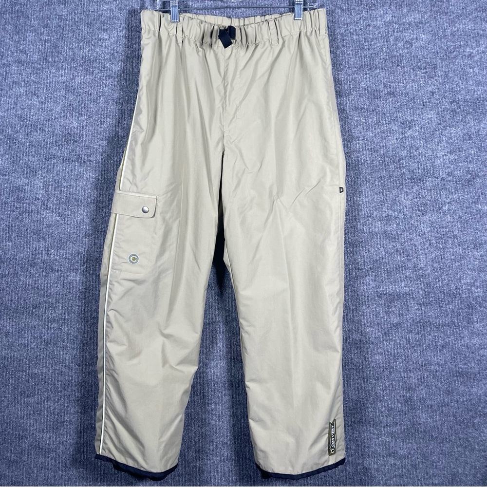 Columbia Men Medium Tan Convert Pull On Cargo Hiking Camping Outdoor Lined Pants